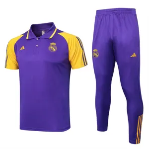 Real Madrid Training Polo Shirt + Trousers 2024/25 - Purple
