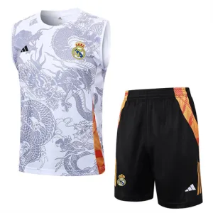 Ensemble de shorts et de gilet du Real Madrid 2024/25 - Blanc