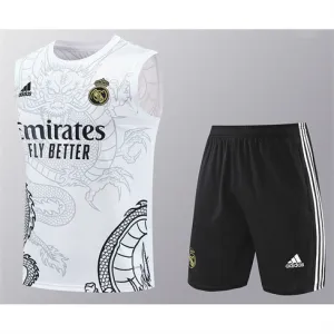 Ensemble de shorts et de gilet du Real Madrid 2024/25 - Blanc