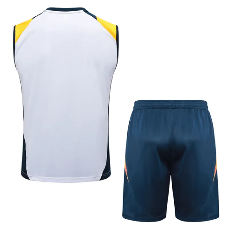 Ensemble de shorts et de gilet du Real Madrid 2024/25 - Blanc