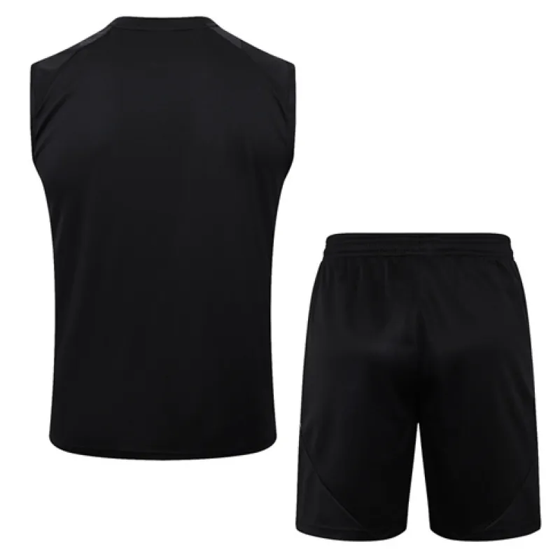 Real Madrid Shorts and Vest Set 2024/25 - Black