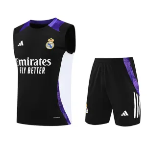 Set di bermuda e gilet del Real Madrid 2024/25 - Nero