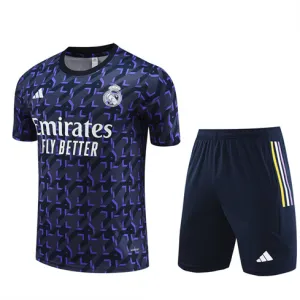 Real Madrid Kinder-Trainingsjersey + Shorts 2024/25 - Blau