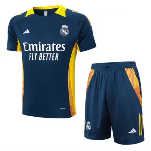 Maillot de formation + shorts du Real Madrid 2024/25 - Bleu