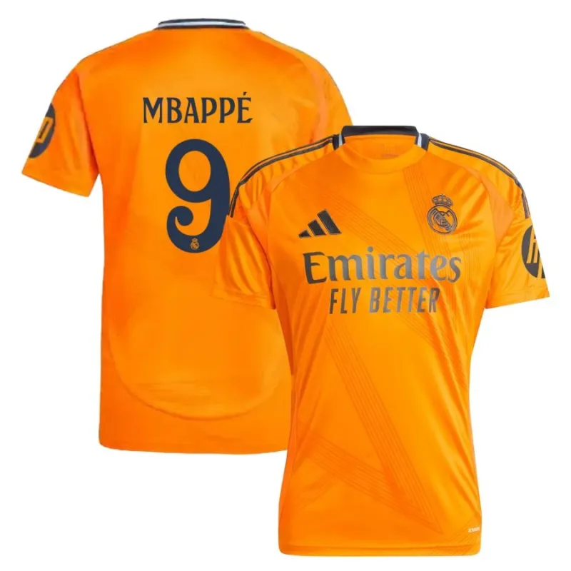 Mbappé Real Madrid 2024/25 Away Women's Jersey - Orange