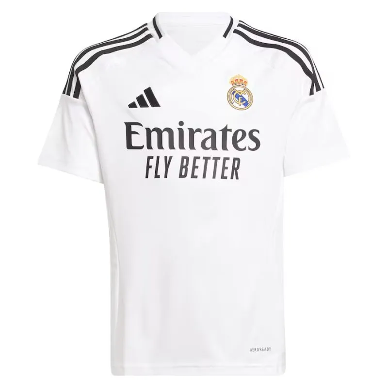VINI JR - Ensemble de maillot pour enfants de domicile de Real Madrid 2024/25 - Blanc