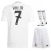 VINI JR - Ensemble de maillot pour enfants de domicile de Real Madrid 2024/25 - Blanc