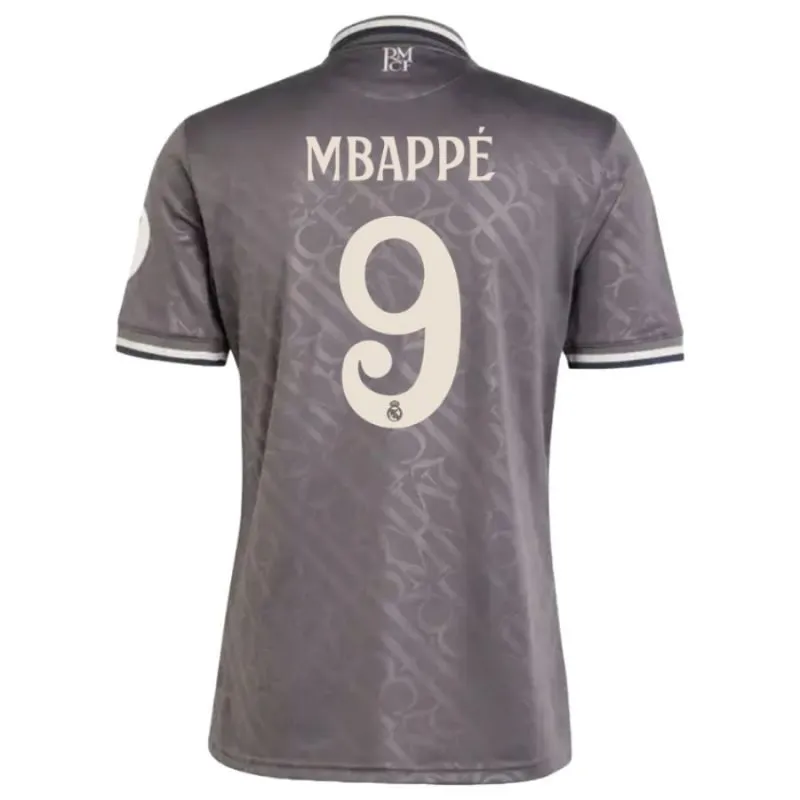Mbappé Real Madrid 2024/25 Third Jersey - Grey