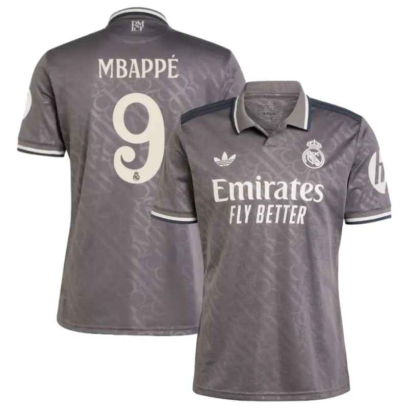 Mbappé Real Madrid 2024/25 Third Jersey - Grey