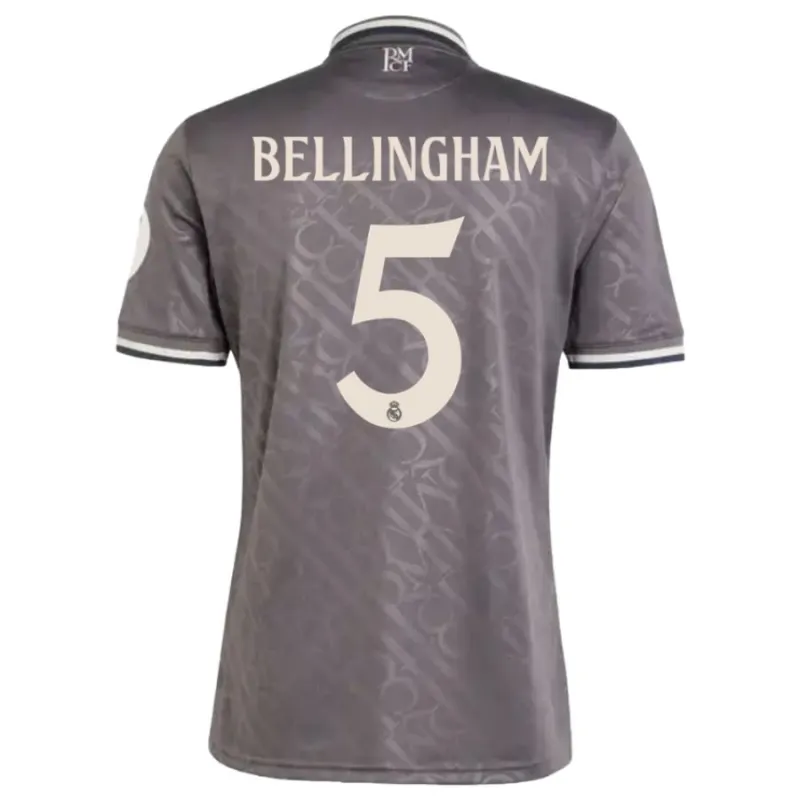 BELLINGHAM Real Madrid 2024/25 Kids' Third Jersey Set - Grey