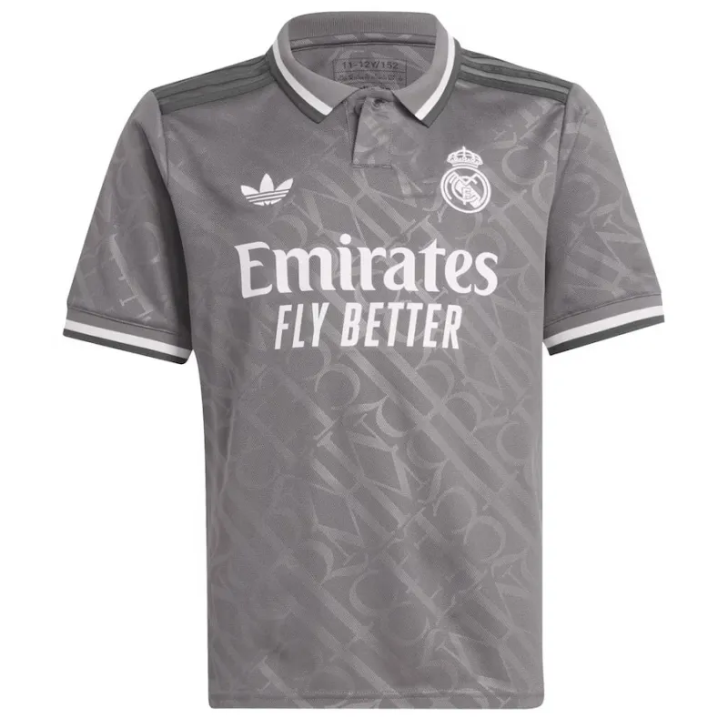 Real Madrid Kids' Third Jersey 2024/25 - Gray