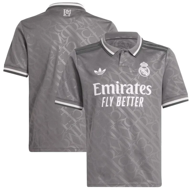 Real Madrid Kids' Third Jersey 2024/25 - Gray