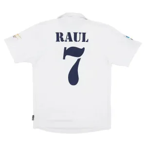 Raúl  Real Madrid Retro Jersey 2002/03 Home - White