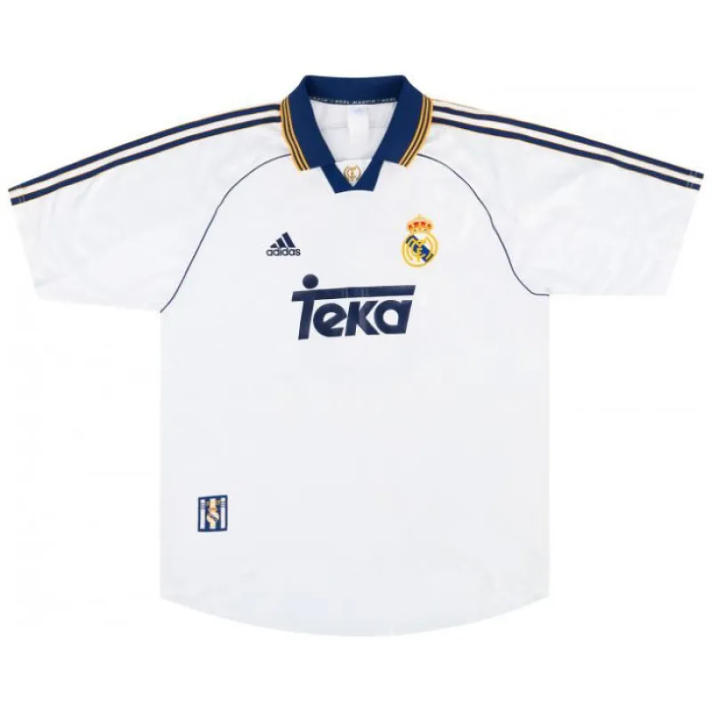 Raúl  Real Madrid Retro Jersey 1998-2000 Home - White
