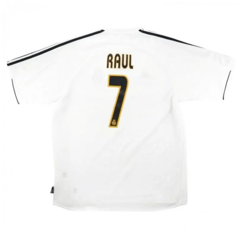 Raúl  Real Madrid Retro Jersey 2003/04 Home - White