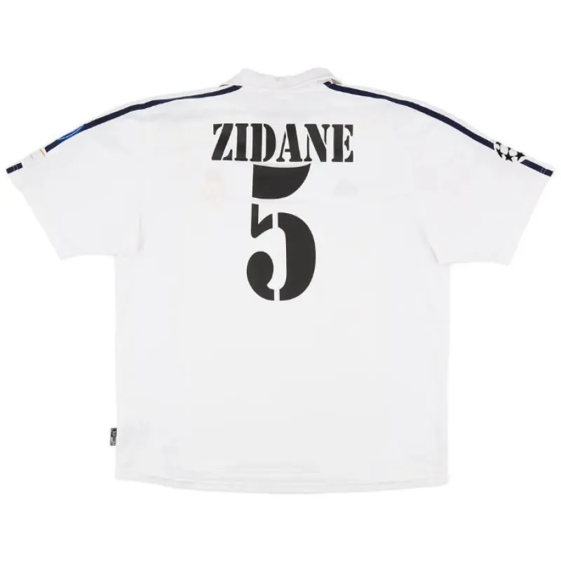 Zidane Real Madrid Retro Jersey 2001/02 Home - White