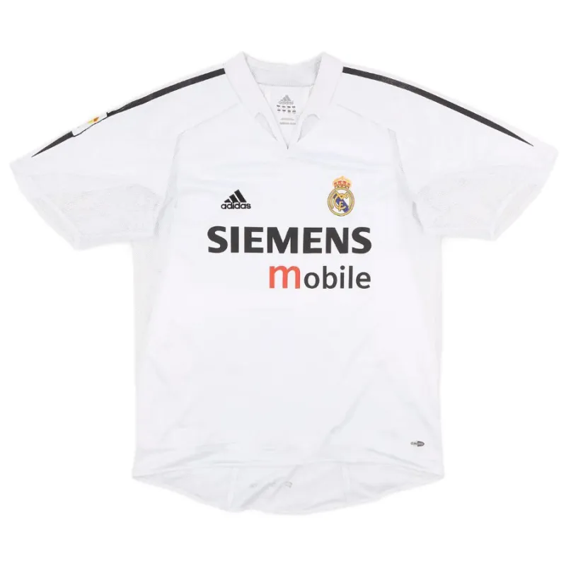 Maillot rétro de Zidane  pour le Real Madrid, domicile 2004/05 - Blanc