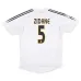 Maillot rétro de Zidane  pour le Real Madrid, domicile 2004/05 - Blanc