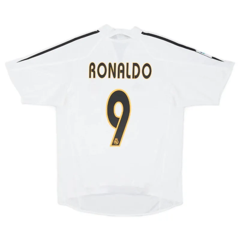 Ronaldo Real Madrid Retro Jersey 2004/05 Home - White