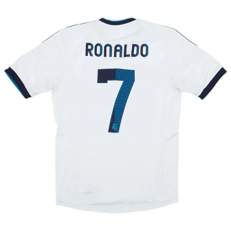 Cristiano  Ronaldo Real Madrid Retro Jersey 2012/13 Home - White