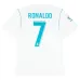 Maillot rétro de Cristiano  Ronaldo pour le Real Madrid, domicile 2017/18 - Blanc