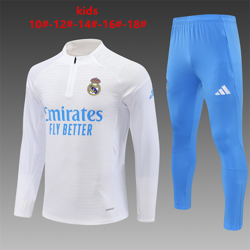 Real Madrid 2025/26 Kids Sports Set white