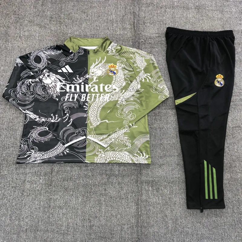 Real Madrid 2025/26 Kids Sports Set black green