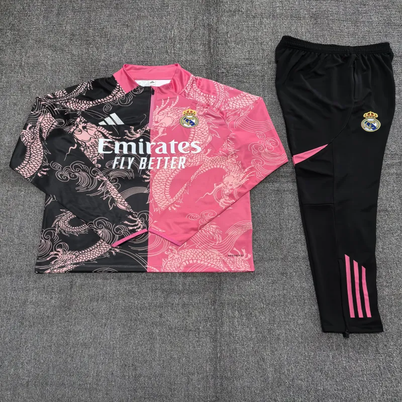 Real Madrid 2025/26 Kids Sports Set black pink