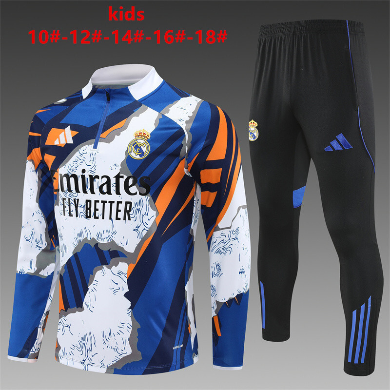 Real Madrid 2025/26 Set Sportivo Bambino bianco blu