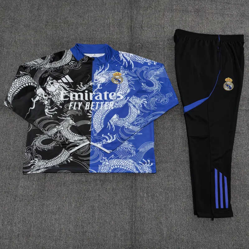 Real Madrid 2025/26 Kids Sports Set black blue