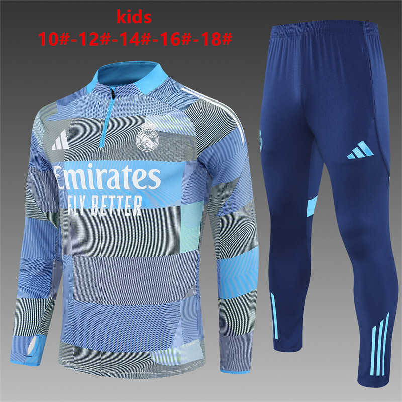 Real Madrid 2025/26 Kinder Sportanzug blau