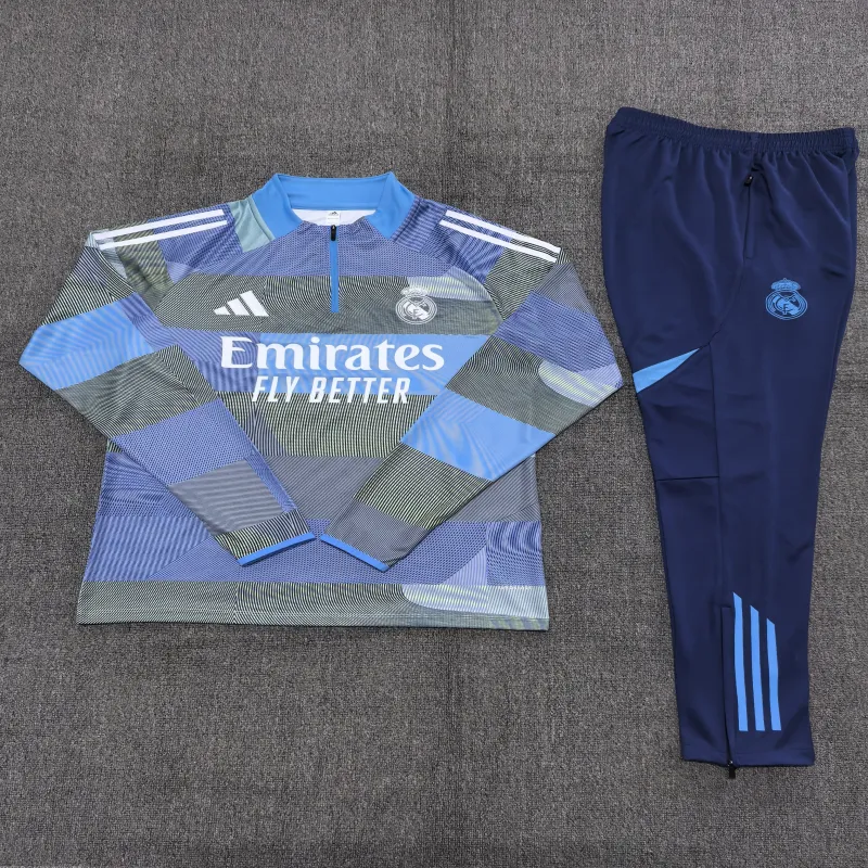 Real Madrid 2025/26 Kinder Sportanzug blau