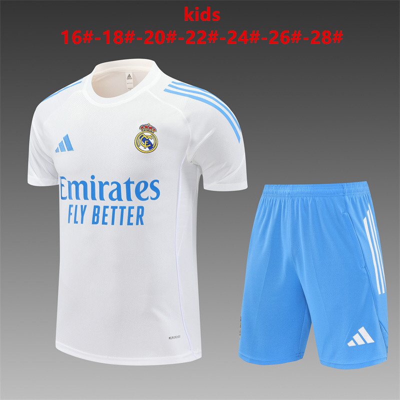 Real Madrid 2025/26 Set Allenamento Bambino bianco