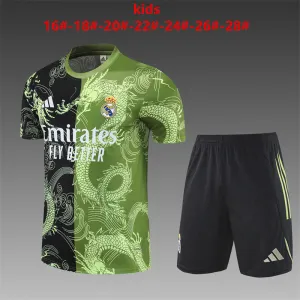 Real Madrid 2025/26 Kids Training Set black green