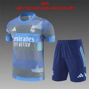 Real Madrid 2025/26 Kids Training Set blue