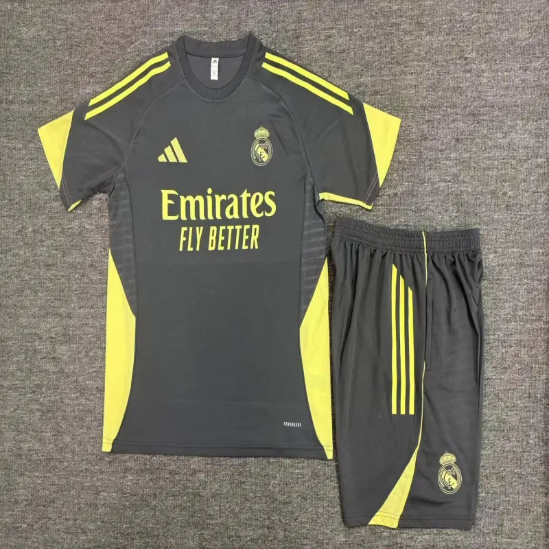 Real Madrid 2025/26 Kinder Trainingsanzug grau