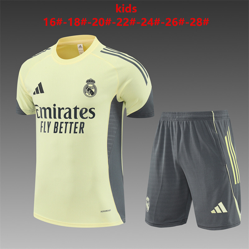 Real Madrid 2025/26 Set Allenamento Bambino giallo