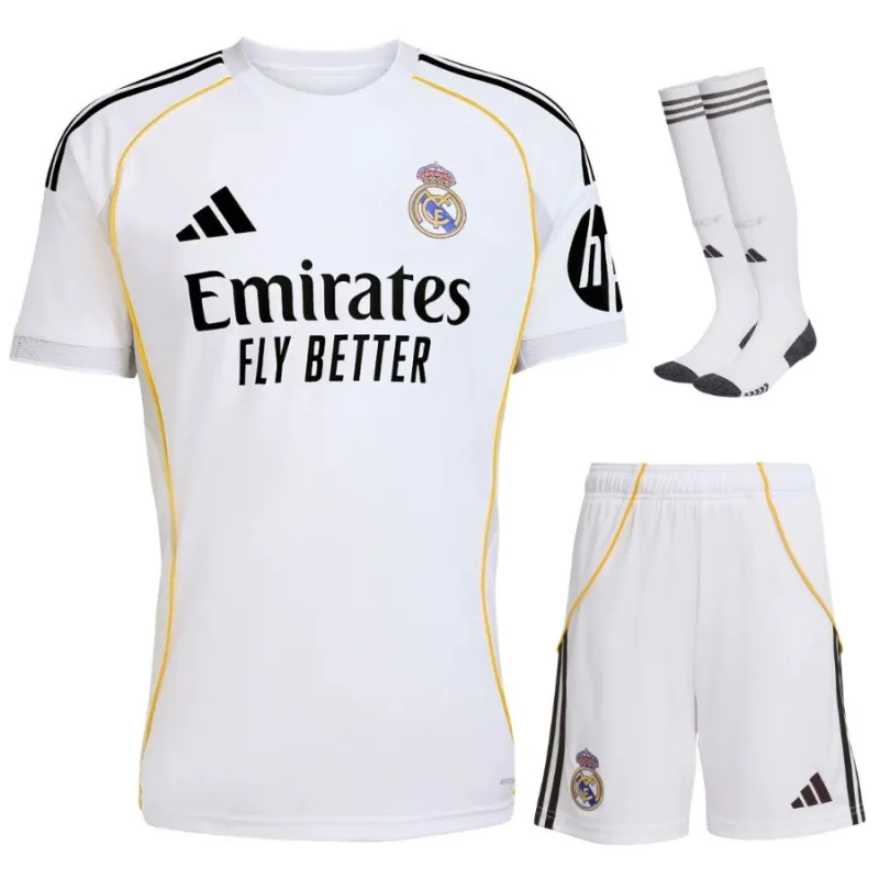 Kit di casa per bambini di Real Madrid 2025/26 - Bianco