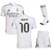 Real Madrid MBAPPÉ Kids' 2025/26 Home Kit - White
