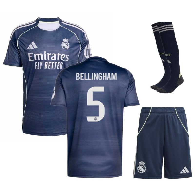 Kit de visita infantil BELLINGHAM de Real Madrid CF 2025/26 - Azul