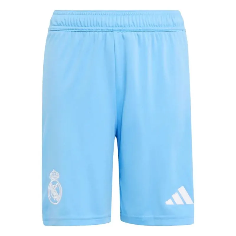Real Madrid CF 2025/26 Home Kids' Goalkeeper Jersey + Shorts - Blue