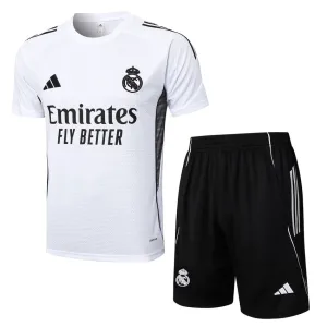 Maillot d'entraînement + Short Real Madrid 2025/26 - Blanc
