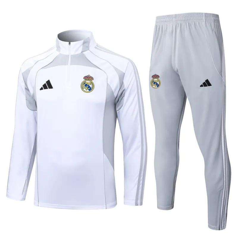 Real Madrid 2025/26 Tracksuit - White
