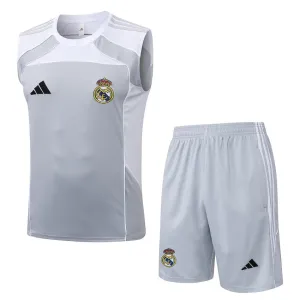 Ensemble Short et Débardeur Real Madrid 2025/26 - Gris