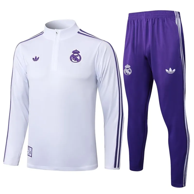 Tuta Real Madrid 2025/26 - Bianco/Viola