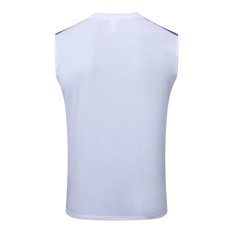 Real Madrid 2025/26 Shorts & Vest Set - White/Purple