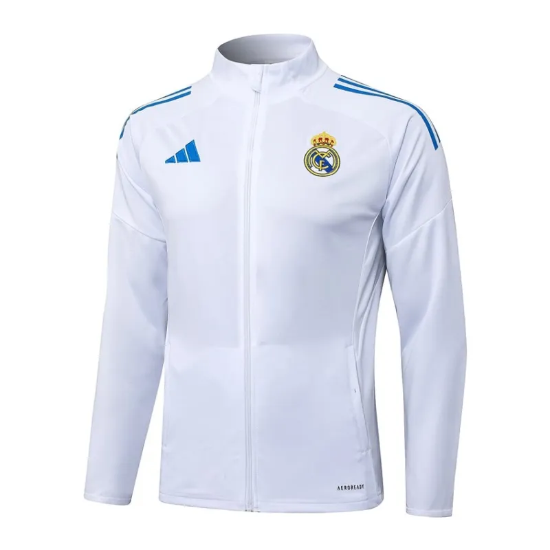 Giacca Sportiva Real Madrid 2025/26 - Bianco/Blu