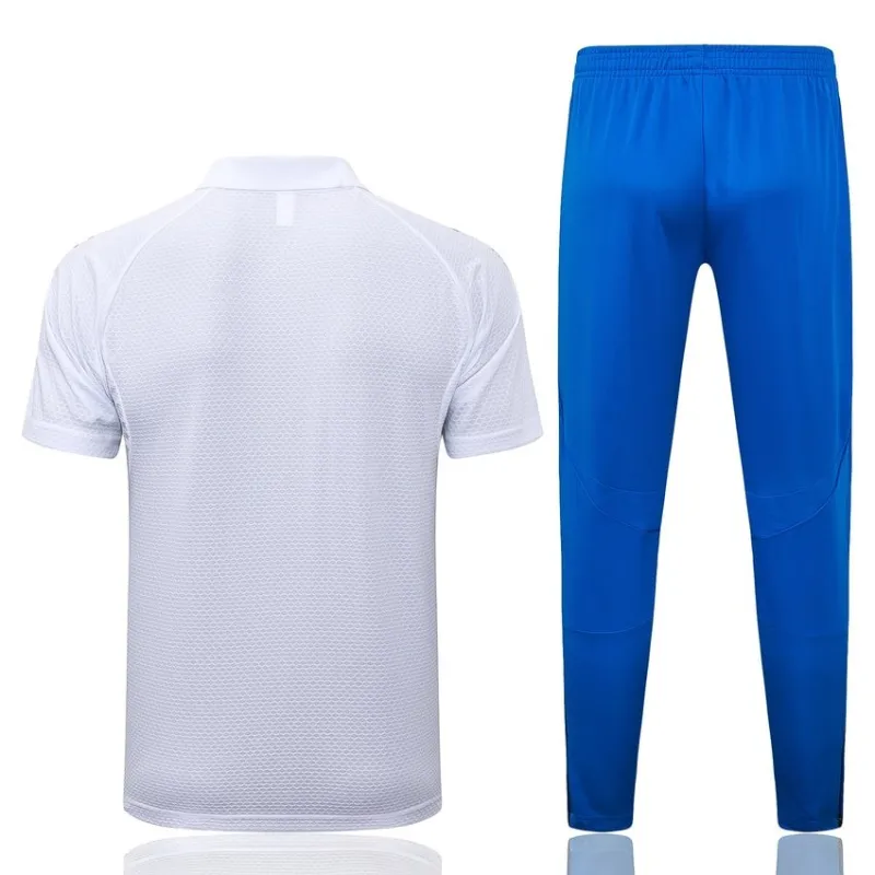 Real Madrid 2025/26 Sports Polo - White/Blue