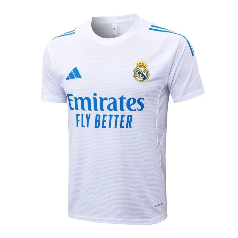 Camiseta + Pantalón de Entrenamiento Real Madrid 2025/26 - Blanco/Azul