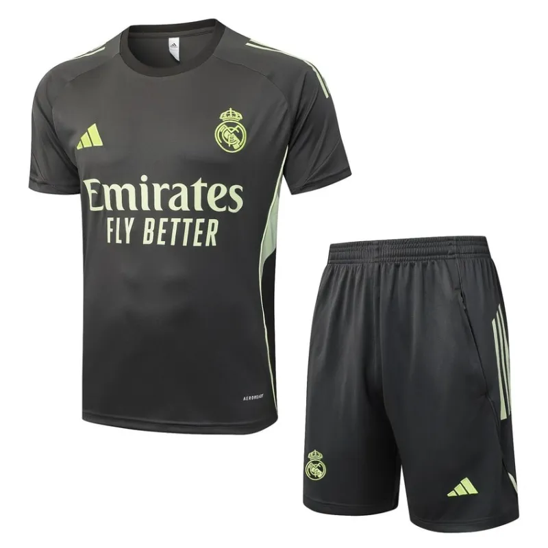 Real Madrid 2025/26 Training Jersey + Shorts - Black